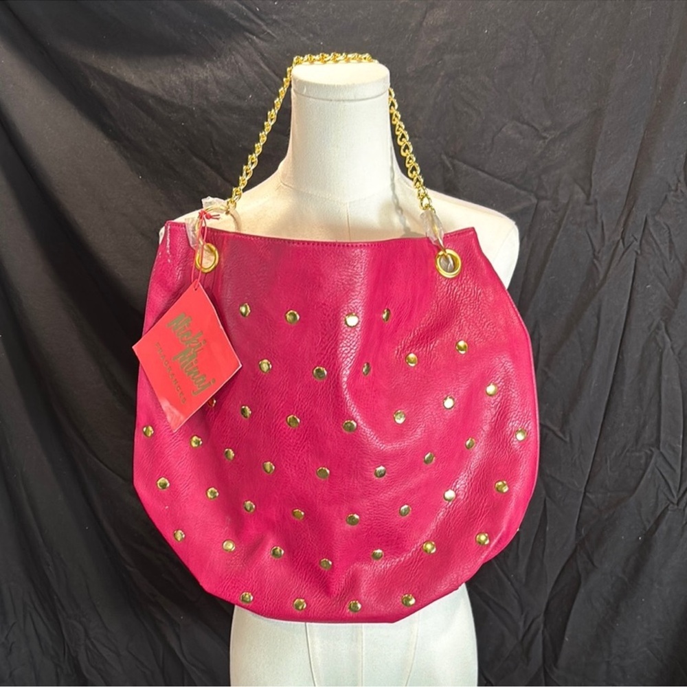 Nicki Minaj Gold and Pink Shoulder Bag